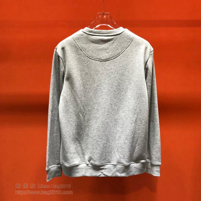 Kenzo男裝 19/20FW新款 最高品質 Kenzo灰色休閒衣 高田賢三男士圓領套頭衛衣 秋冬時尚單品  tzy2328